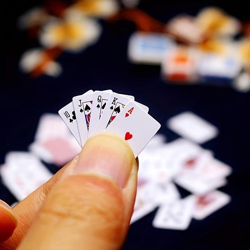 3pcs Mini Poker Adult Game Portable Travel Poker