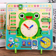 Montessori Wooden Toys Learning Time Clocks