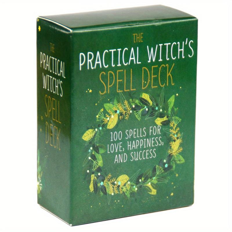 Practical Witch Spell Deck Tarot Cards English Vision Board Games