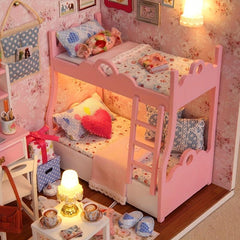 Girl Room Bedroom 3D Puzzle Doll House Kit Children Girls Toys DIY House