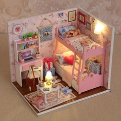 Girl Room Bedroom 3D Puzzle Doll House Kit Children Girls Toys DIY House