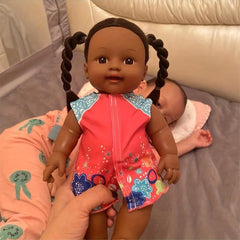 30 48 Cm Pigtail Little Girl With Flower Printed Dress Gradren Doll