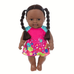 30 48 Cm Pigtail Little Girl With Flower Printed Dress Gradren Doll