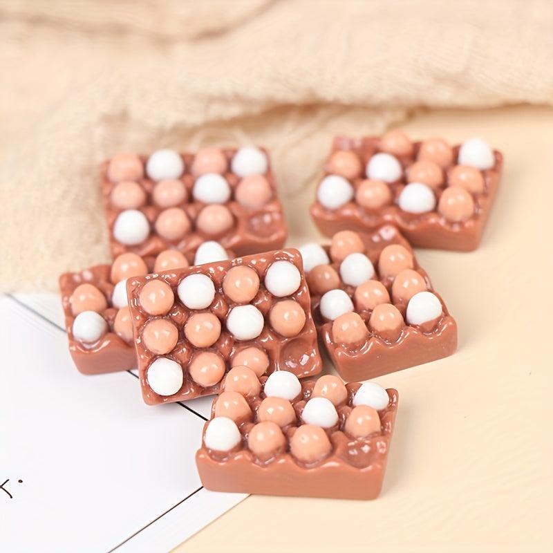 6pcs 1 12 Dollhouse Eggs Kitchen Food Furniture Model Decor DIY Toy