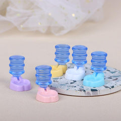 Dollhouse Mini Pet Water Dispenser Furniture Decor Ornaments Pretend Play Toys