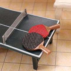 Dollhouse Table Tennis Racket Model DIY Accessories