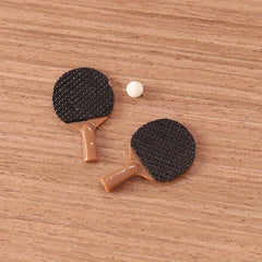 Dollhouse Table Tennis Racket Model DIY Accessories