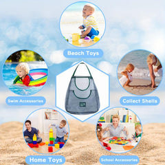Beach Mesh Shovel & Bag for Shell Collecting Sand Scooper Shark Tooth Sifter