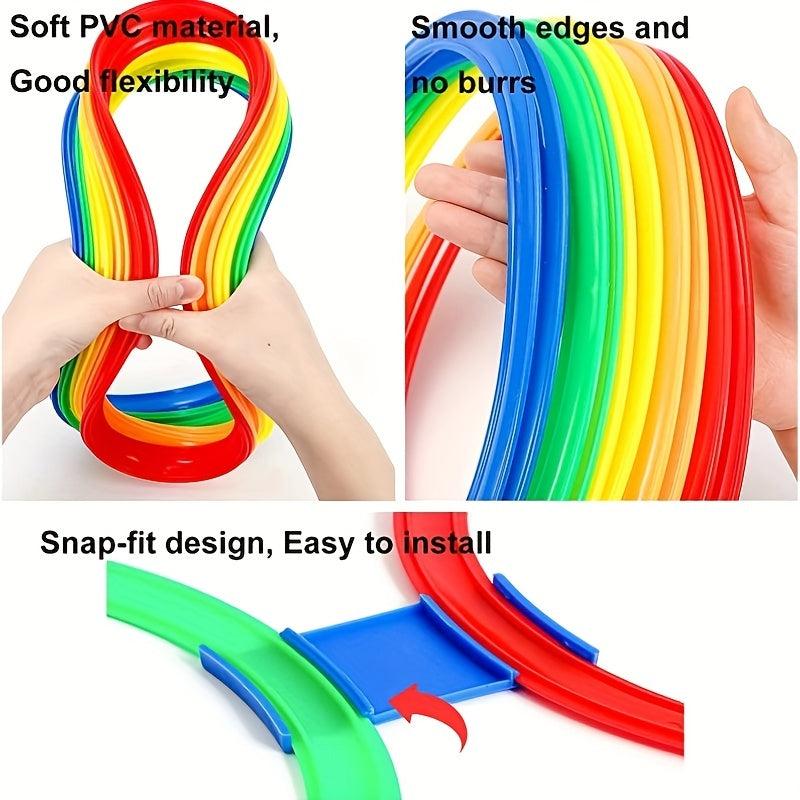 10pcs Sensory Training Agility Rings Set - Indoor & Outdoor Sports Equipment
