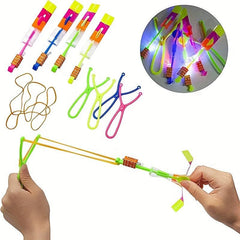 12pcs Luminous Slingshot Dragonfly Night Toys Outdoor Flying Glow In Dark
