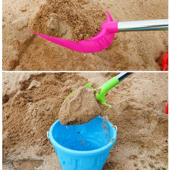 Kids Stainless Steel Beach Shovel Play Sand Tools Set Toy