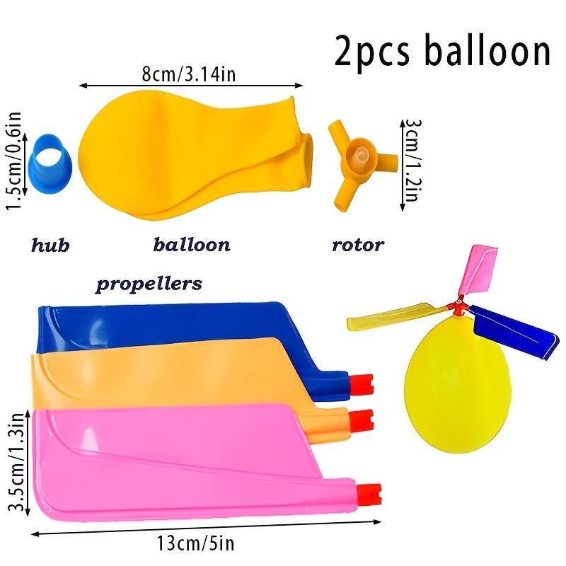 2pcs Random Helicopter Balloons Outdoor Toys