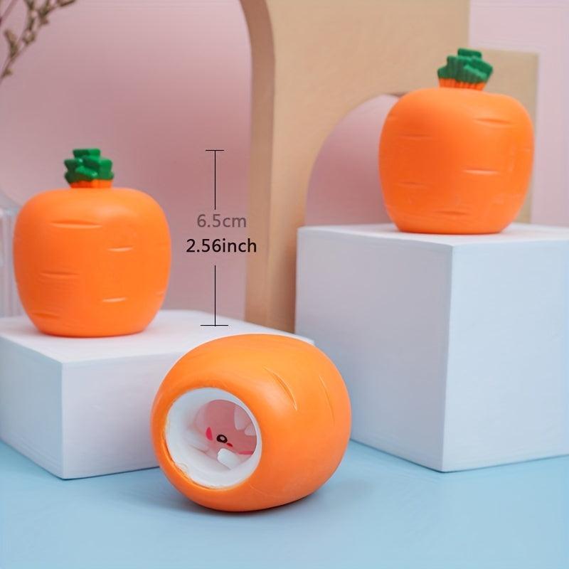 Squishy Carrot Rabbit Squeeze Ball Radish Rabbit Stress Fidget Toy
