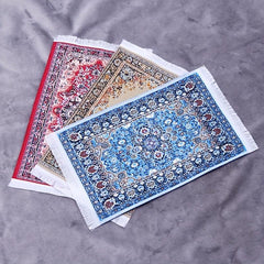 1pc Mini Dollhouse Floor Mat Scene Decoration Carpet