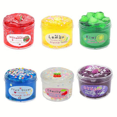 70ml Crystal Slime Toy DIY Fruit Jelly Clay Slime Party Favor For Kids