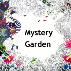 Hand Drawn Secret Garden Coloring Book