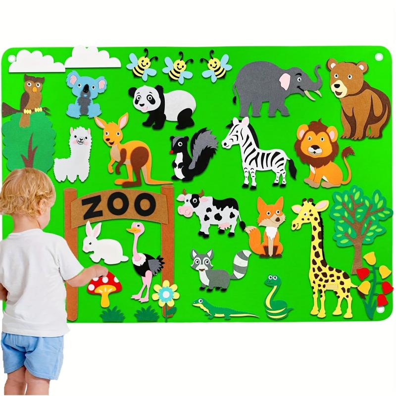Farm Animals Felt Story Board Set Preschool Farmhouse Themed Storytelling