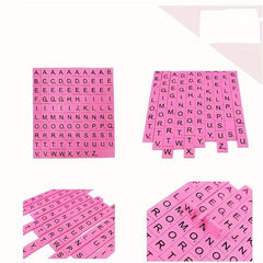 100pcs Scrabble Letter Tiles for Crafts DIY Wood Gift Making Alphabet Coasters