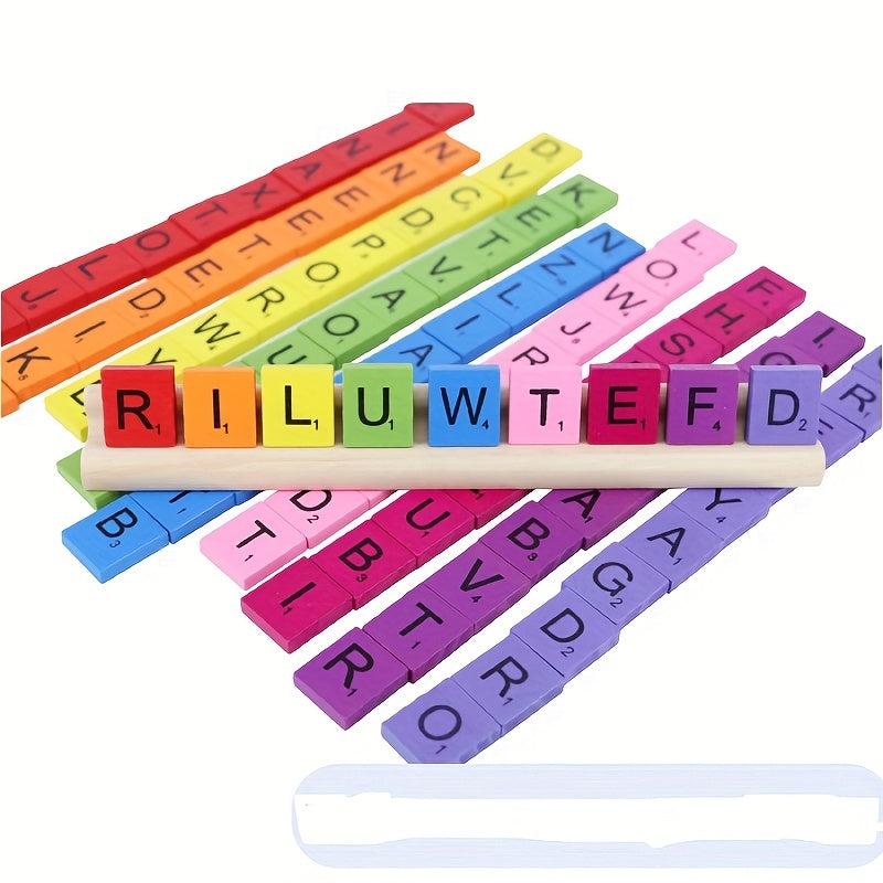 100pcs Scrabble Letter Tiles for Crafts DIY Wood Gift Making Alphabet Coasters