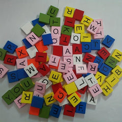 Wooden Letter Tiles for Crafts DIY Wooden Gift Decoration