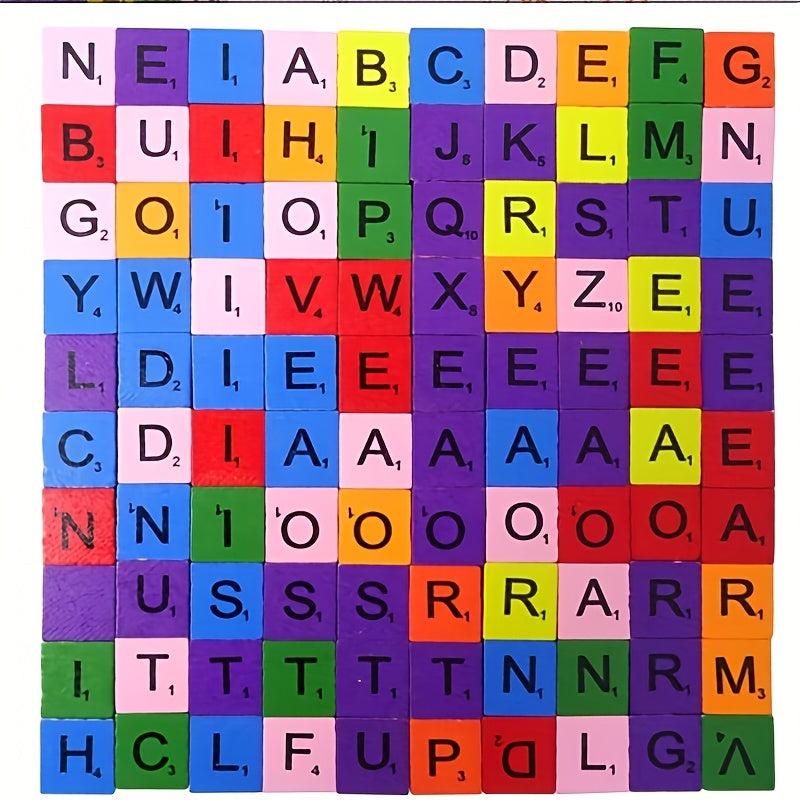 Wooden Letter Tiles for Crafts DIY Wooden Gift Decoration