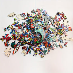 Owl Wooden Puzzle Decompressing Toy Home Decoration Painting