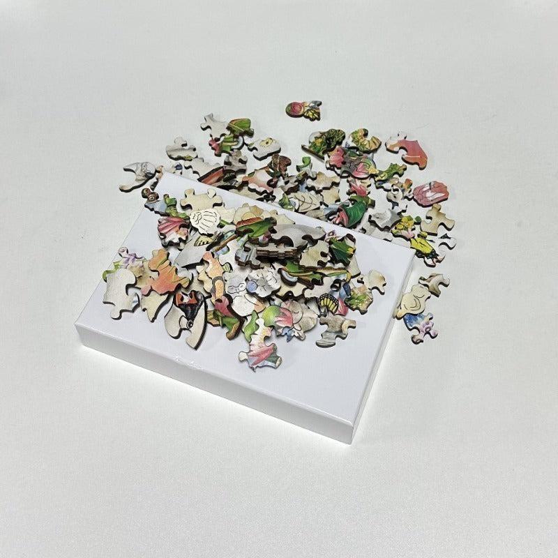 Rabbit Forest Puzzle Challenging DIY Crafts Christmas Wooden Jigsaw P