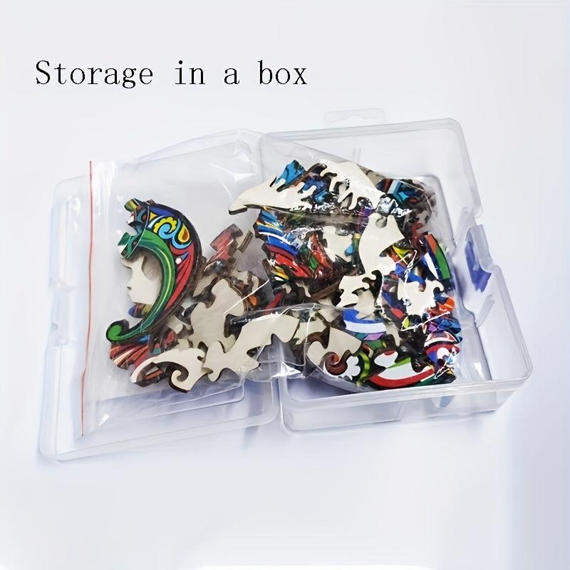Dragon Wooden Puzzle - Unique Shapes - Birthday Gift - Play at Home