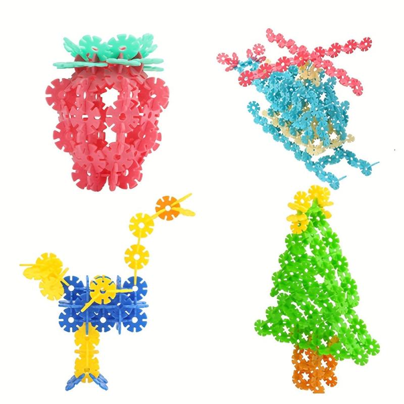 Snowflake Puzzle 3D Jigsaw Game Creative Building Blocks Toy