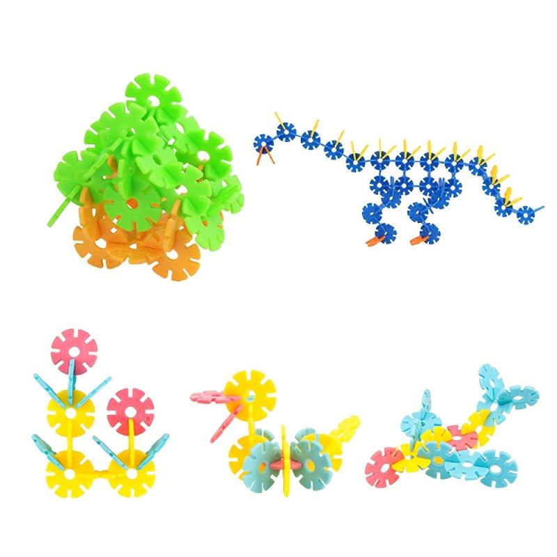 Snowflake Puzzle 3D Jigsaw Game Creative Building Blocks Toy