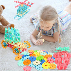 Snowflake Puzzle 3D Jigsaw Game Creative Building Blocks Toy