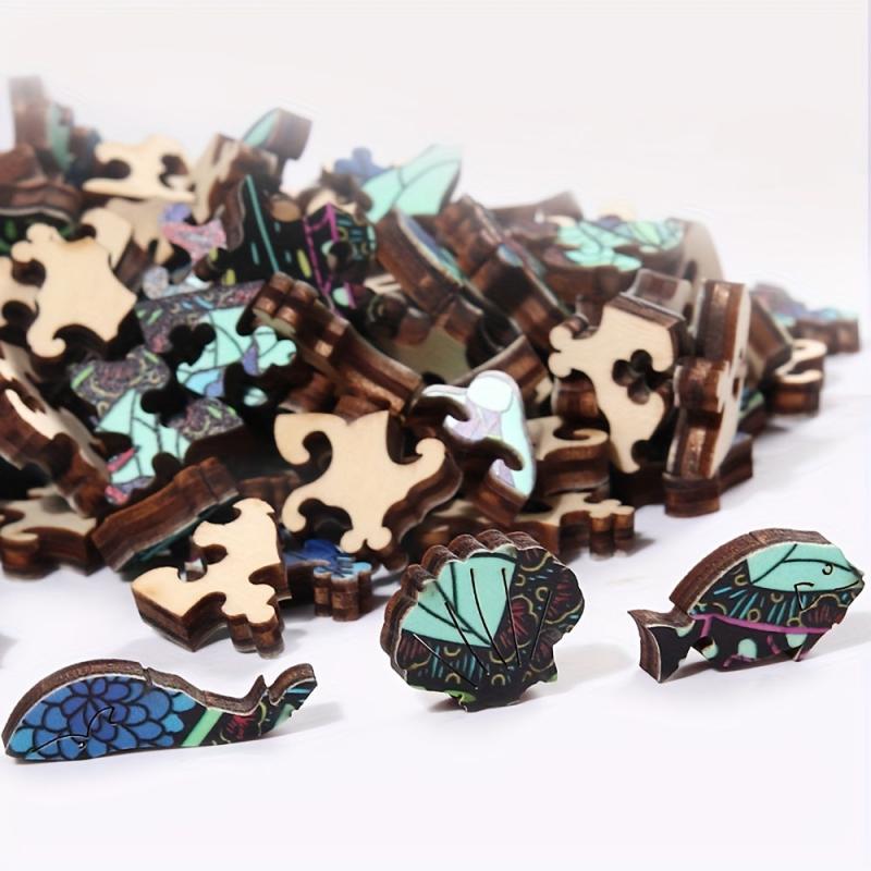 Butterfly Wooden Jigsaw Puzzle for Adults & 12 Years - Unique Animal Shapes