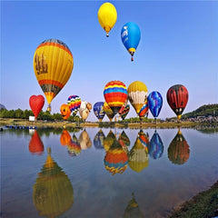 500pcs Paper Jigsaw Puzzle Hot Air Balloon Landscape