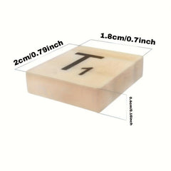 Wood Letter Tiles for Crafts and Games