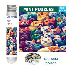 150pcs Dog Mini Test Tube Puzzle Jigsaw Toy
