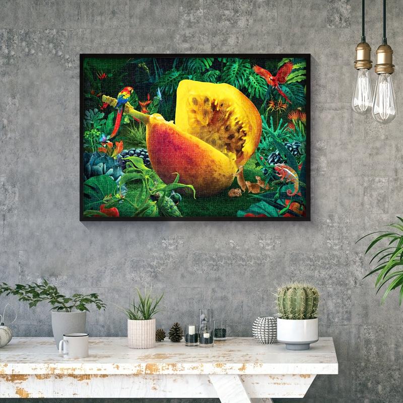 1000 Piece Bird and Fruit Puzzle Game for Adults and Kids