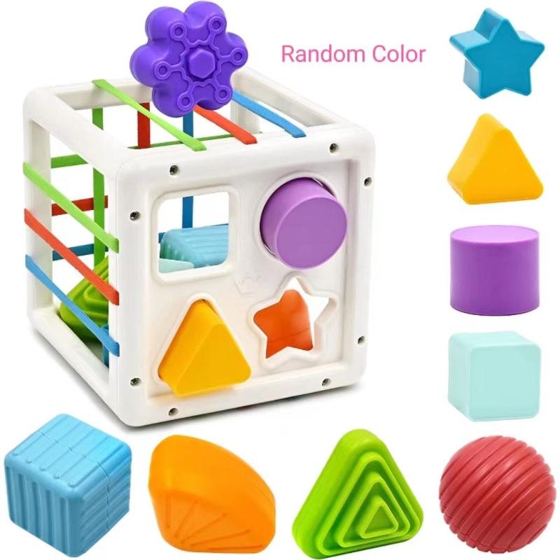 Montessori Shape Sorter Sensory Bin Toy for Baby 1st Birthday