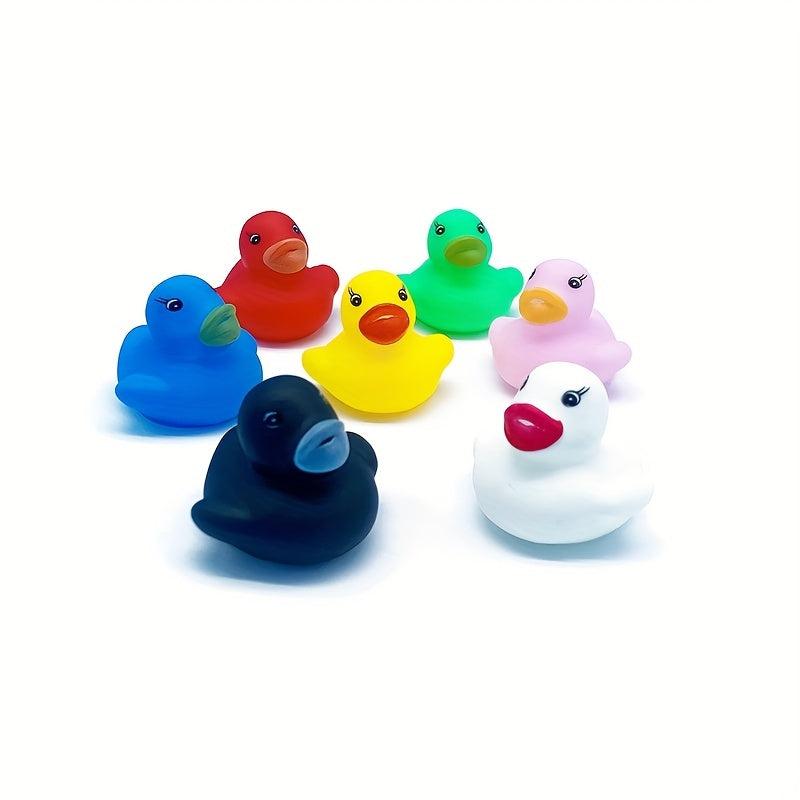 10pcs Colorful Mini Duck Bath Toys for Kids Water Play Toys Gift