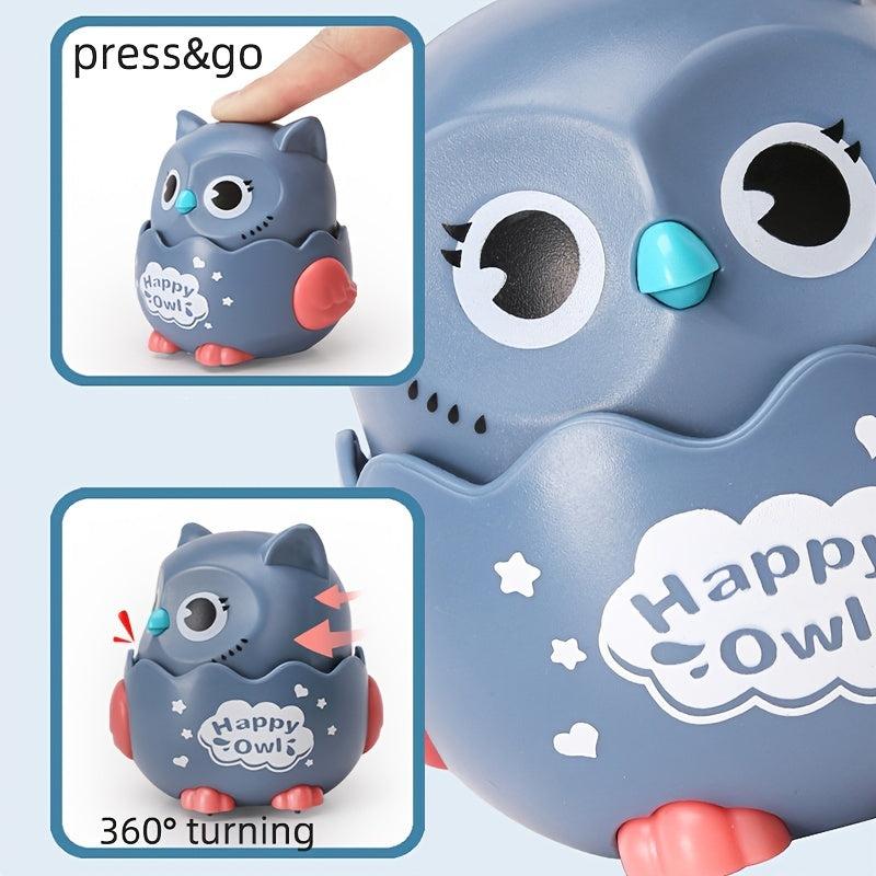 Press and Go Owl Educational Toy for 1-3 Year Olds