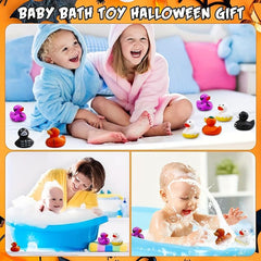 8pcs Halloween Rubber Ducks Halloween Themed Bathtub Toys