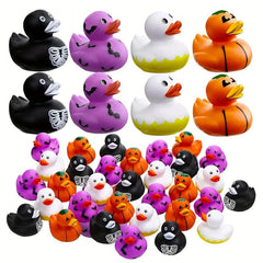 8pcs Halloween Rubber Ducks Halloween Themed Bathtub Toys