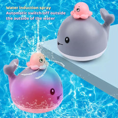 Whale Spray Baby Bath Toy with 4 Water Spray Patterns