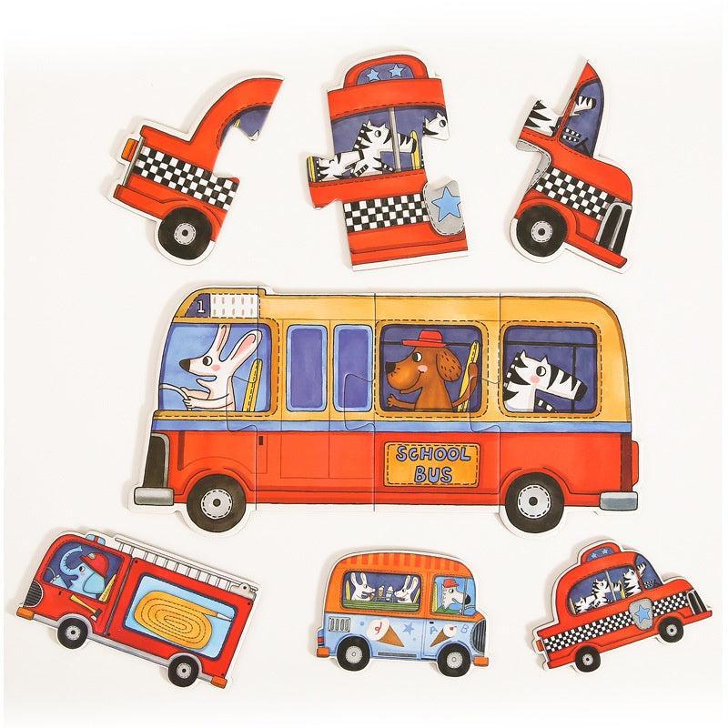 Children's Fun Large Puzzle Toys - Animal and Transportation Models