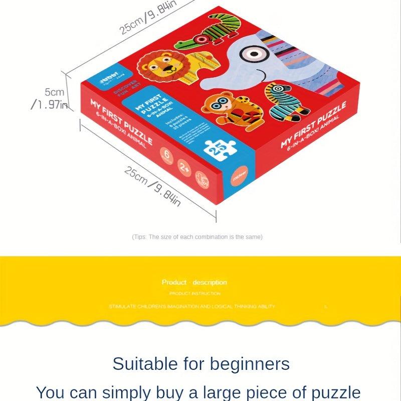 Children's Fun Large Puzzle Toys - Animal and Transportation Models