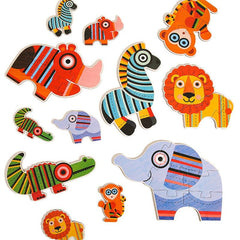 Children's Fun Large Puzzle Toys - Animal and Transportation Models