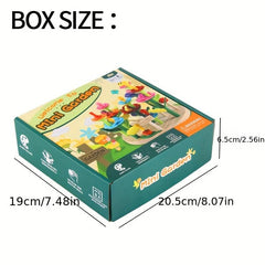 Wooden Children's Splicing Garden Building Blocks Puzzle DIY Variety Set
