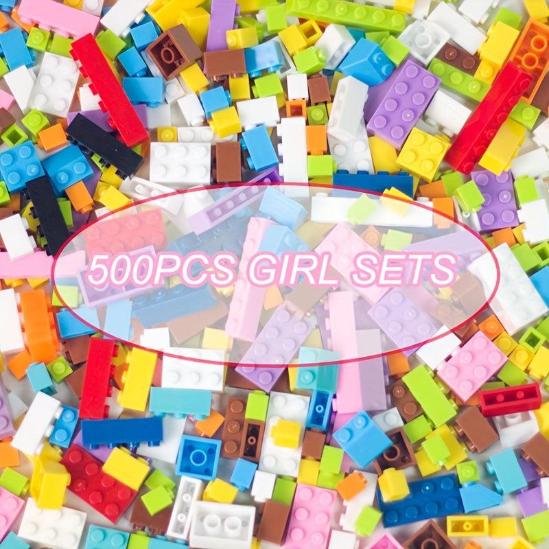 500pcs Educational Building Blocks For Creative Construction DIY Toys