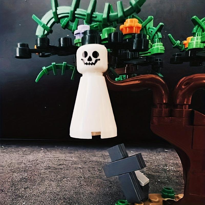 Halloween Building Block Toy Pumpkin Ghost Model Educational Gift