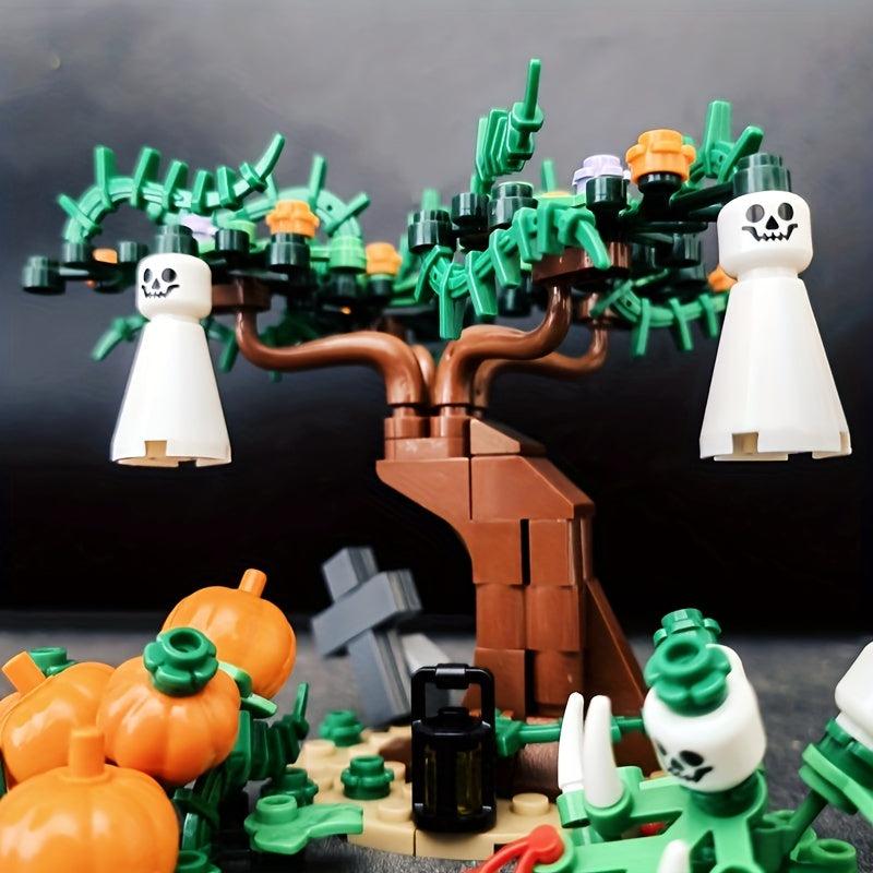 Halloween Building Block Toy Pumpkin Ghost Model Educational Gift