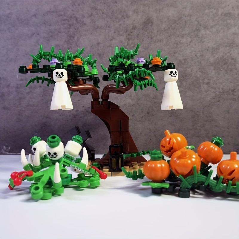 Halloween Building Block Toy Pumpkin Ghost Model Educational Gift